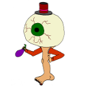 Eyebergine, Atropine's mascot since 2018.
